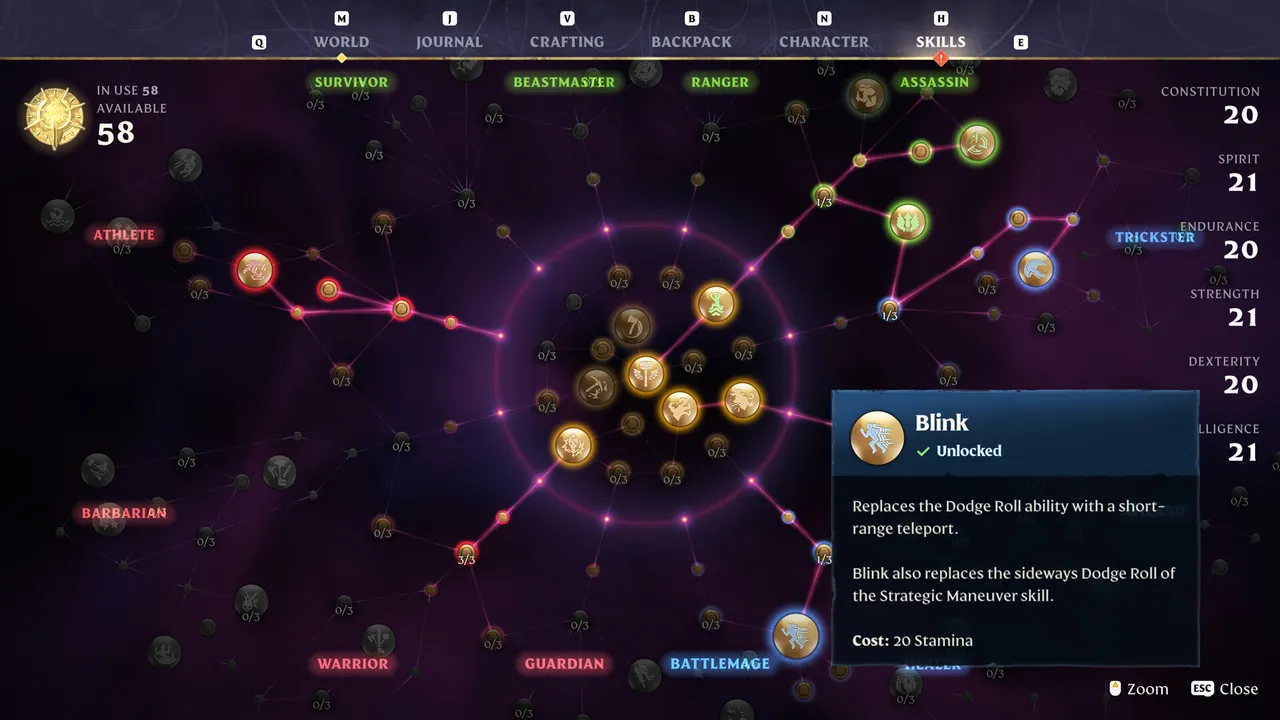 Enshrouded Skill Tree in 1.0: Reset, Respec and Points